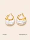 Luxe Pearl Hoops