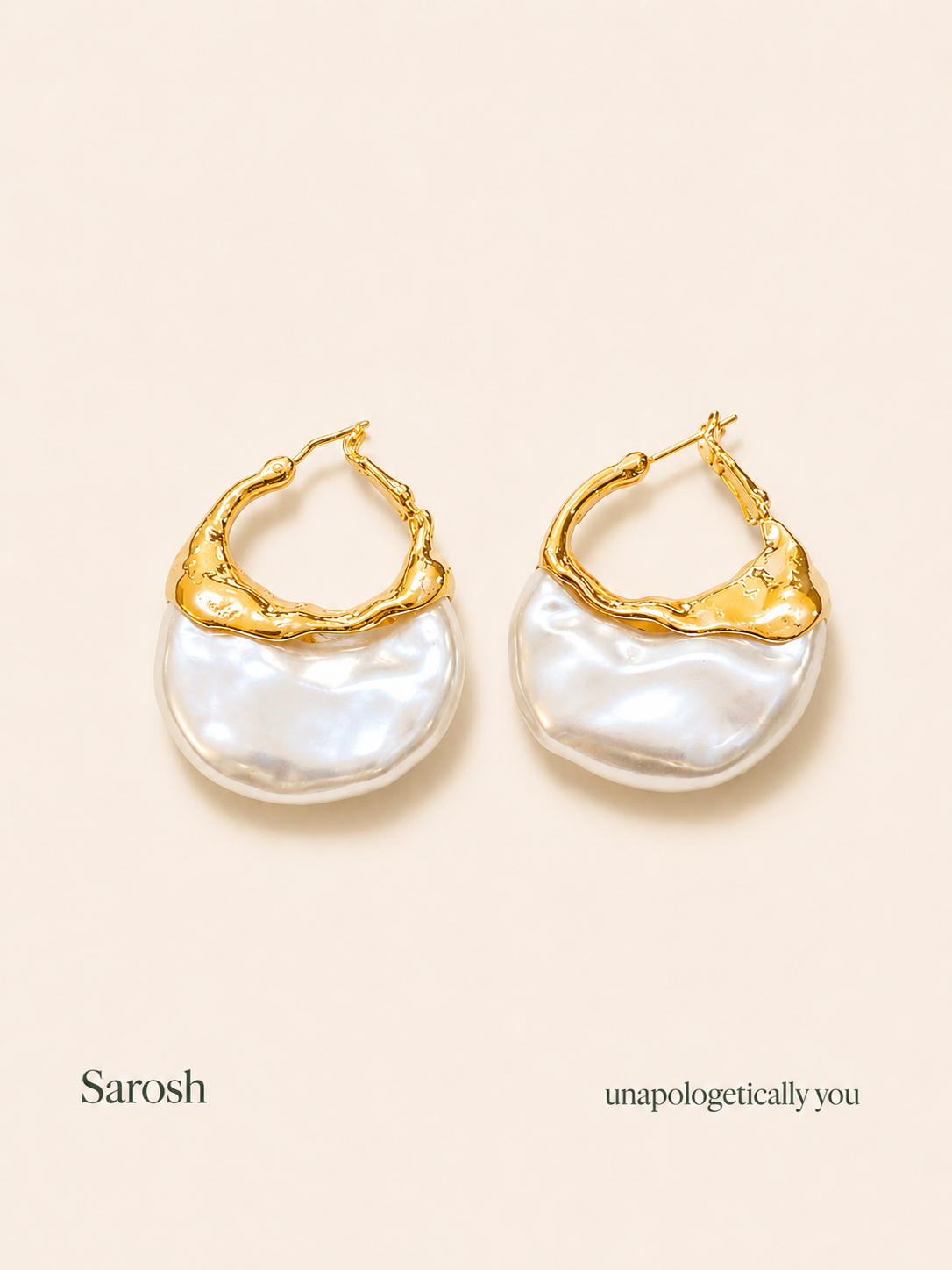 Luxe Pearl Hoops