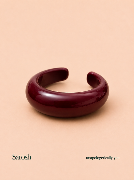 Maroon Chunky Bangle