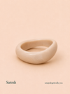 Bold White Chunky Bangle