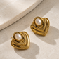 Vintage heart Studs